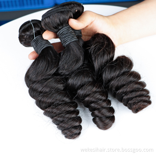 By Hair Bundles Raw Virgin Cuticle Aligned Hair, Human Hair Weave Bundle, Wholesale Double Drawn 10A Virgin Hair